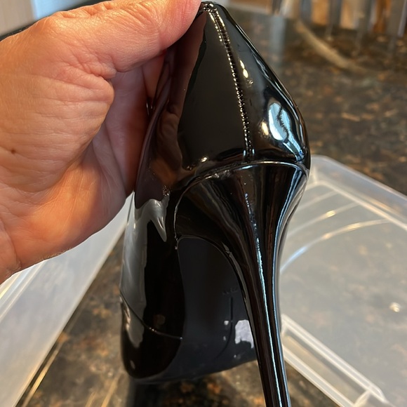 Nine West Facts 3 black patent pumps 7.5 like new- worn 1x 7.5 - Picture 8 of 9